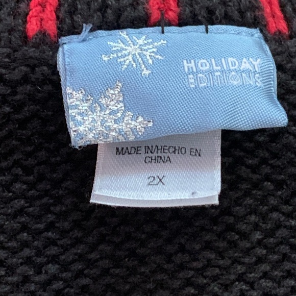 Holiday Editions Vintage Ugly Christmas  Sweater Vest Ornaments Tree Size 2X - Picture 4 of 12